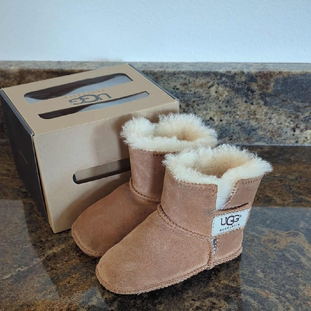 UGG Brown Suede Infant Booties